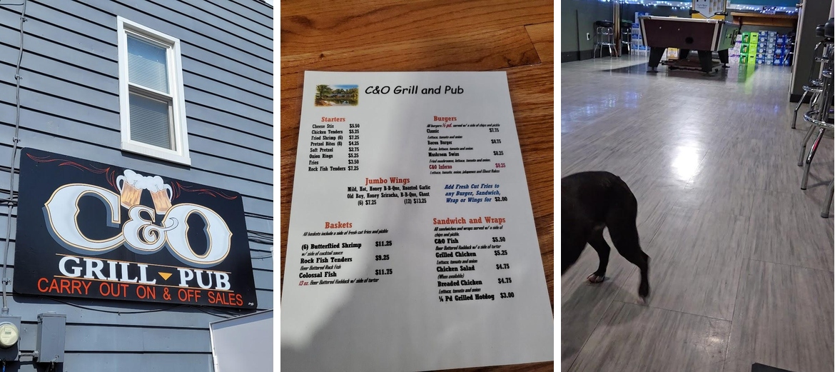 C&O grill and pub Menu
