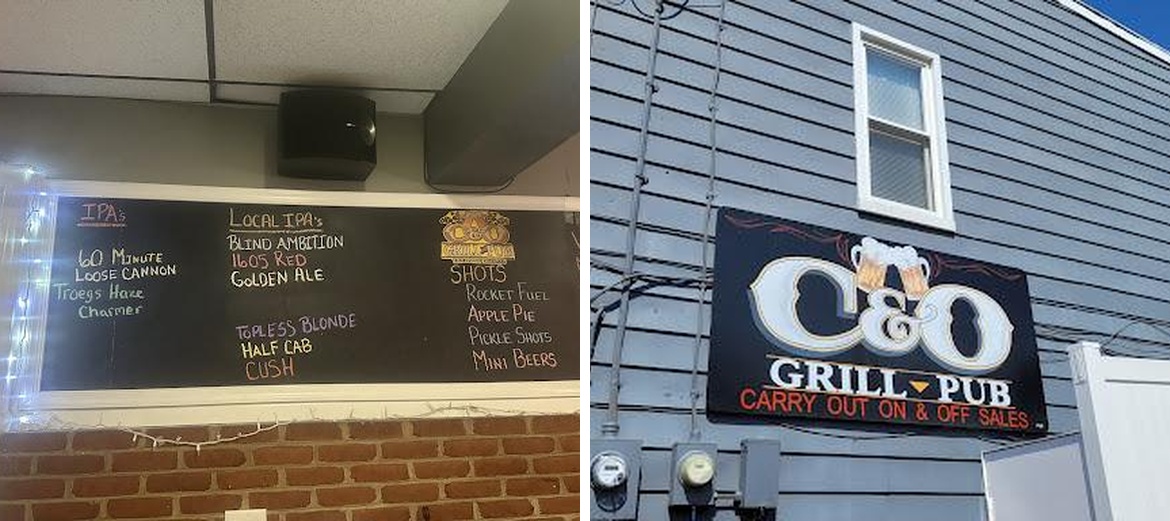 C&O grill and pub Menu
